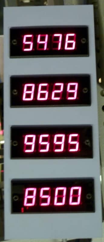 Small practical random digital numbers panel