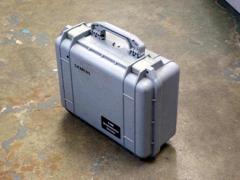 Light grey ruggedised Peli cases