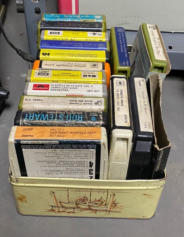 Selection of period 8 track stereo tapes
