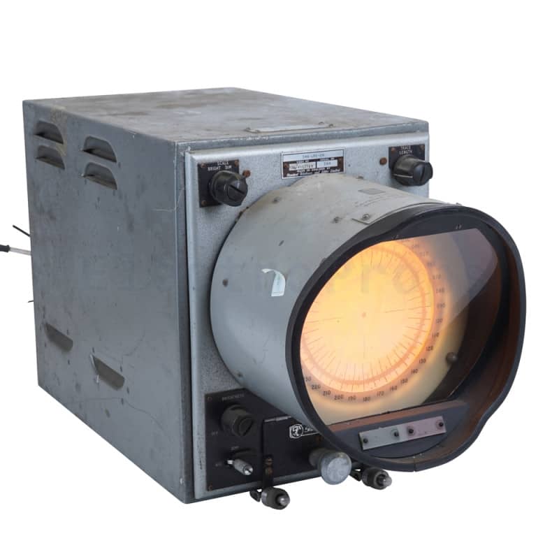 Practical military radar viewing screen with deep hood