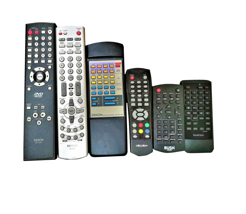 Assorted TV remote controls