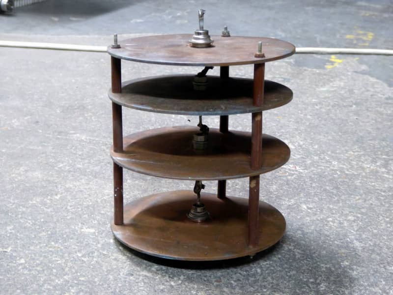 Electrical pagoda style rectifier with heavy copper disks