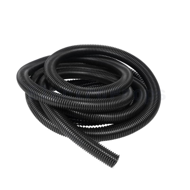 Crinkly black plastic conduit/piping