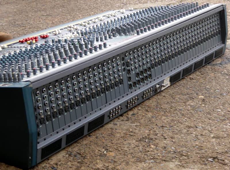 Huge 40 channel Soundcraft K3 theatre audio mixer