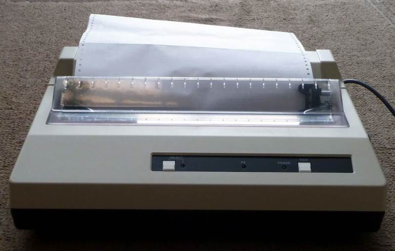 Practical 1980s 1990s dot matrix printer Electro Props Hire