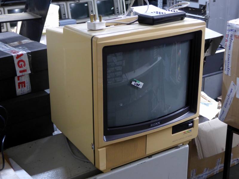 1990s 16" Sony KV1612UB portable colour CRT TV Electro Props Hire