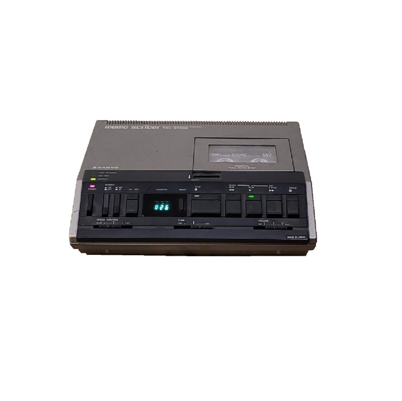Sanyo memo scriber TRC 8700A Tape Recorder Electro Props Hire