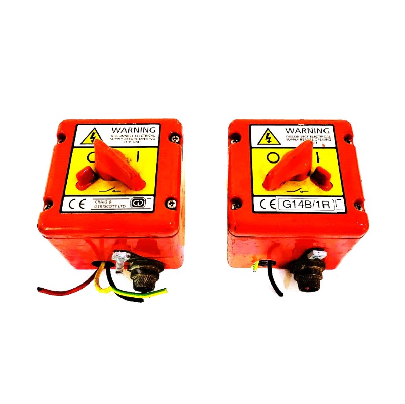 Red & Yellow Power Junction Boxes Electro Props Hire