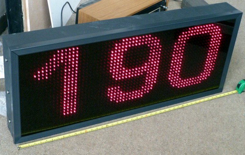 Giant 3 digit LED counter Electro Props Hire