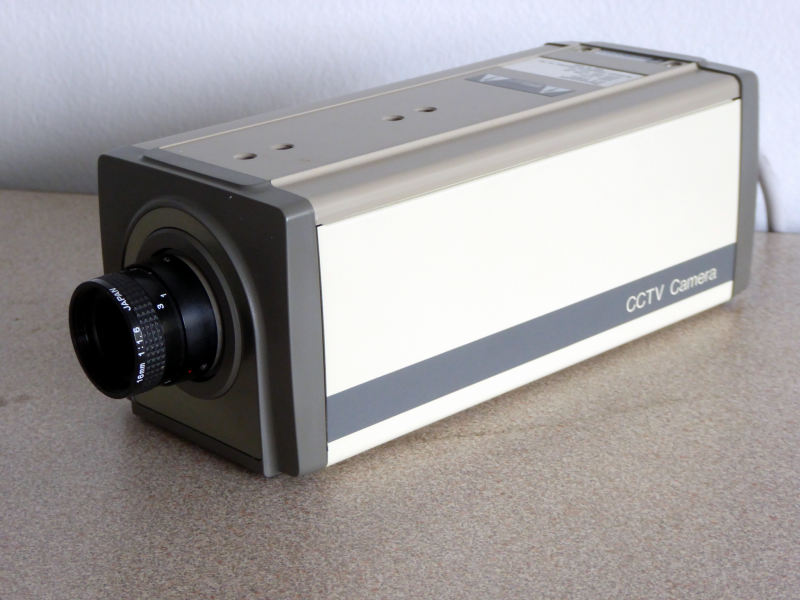 Practical 1980s period internal CCTV camera Electro Props Hire