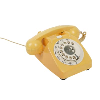 Yellow Rotary Phone