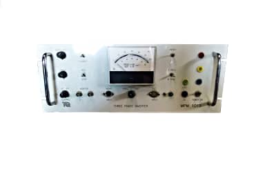 Three phase inverter control panel with analogue meter