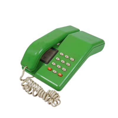 Green 1980's BT Viscount telephone