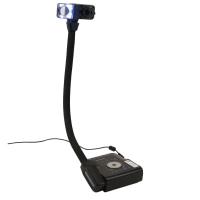 Digital camera on flexible stalk with built in illuminator