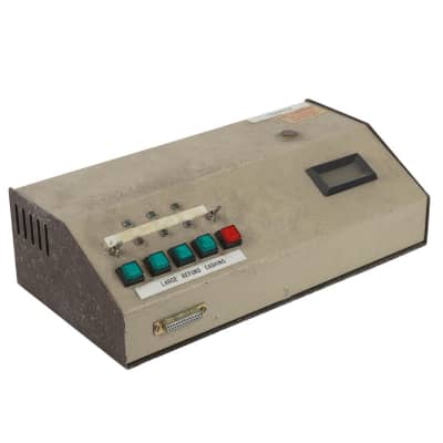 Sloping front desktop box with square lamps