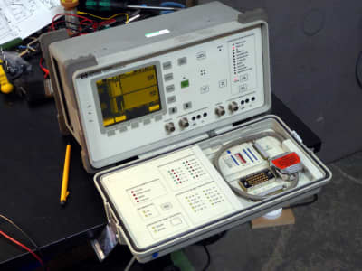 Practical laboratory instrument with yellow graphical screen & closable front