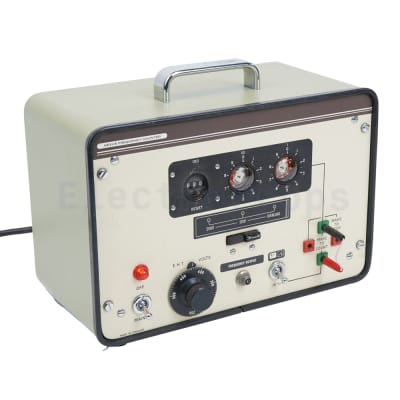 VINTAGE PANAX DEKATRON RADIOACTIVITY COUNTER WITH SPINNING ORANGE DOTS