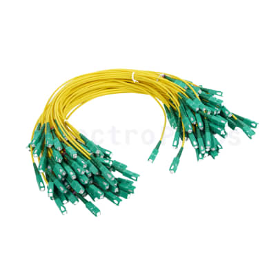 Yellow Wires with contrasting green terminations
