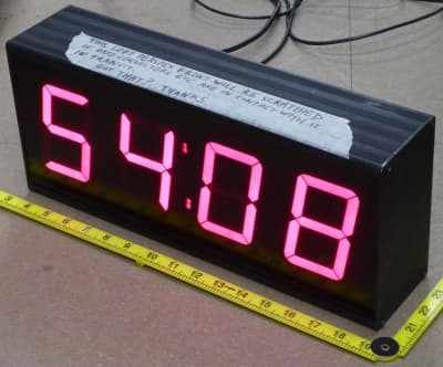 4 digit film friendly up/down counter/clock with controlling laptop