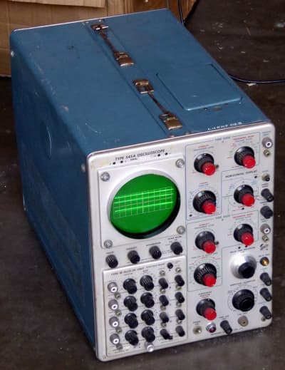 Practical 1955 Tektronix 545A laboratory oscilloscope on trolley