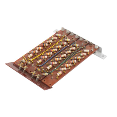 1950s-1960s Circuit Board with multiple coloured stripe resistors