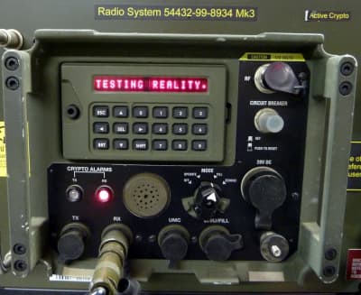 Military radio control panel