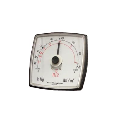 square analogue electrical meter/gauge