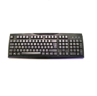 Plain black contemporary keyboard