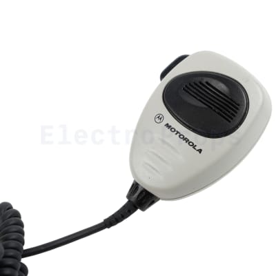 White Press-to-Talk Microphone 7
