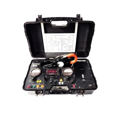 Practical electrical test set in rugged Peli style case