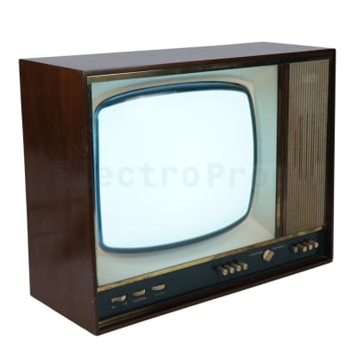 Practical Vintage black & white Ekco CRT TV 