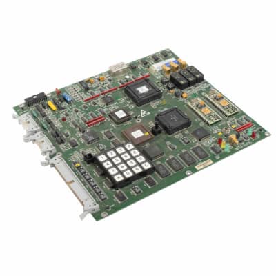 Complex Printed Circuit Board with square keypad & LEDs