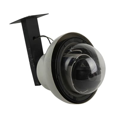 Large dome Security Camera on wall bracket