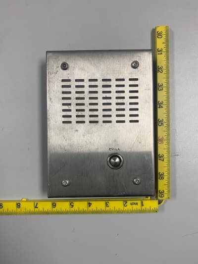 Non Practical Brushed Steel intercom panel