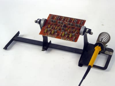 Electronics workshop Printed Circuit Board assembly soldering stand
