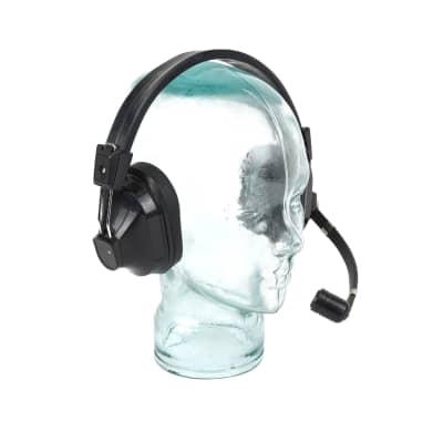 Black Headphones with Microphone