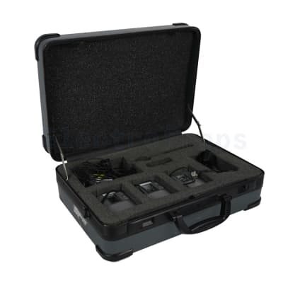 Peli type case with retro bugging tape recorders