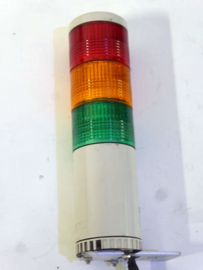 Industrial red/amber/green pole lamps