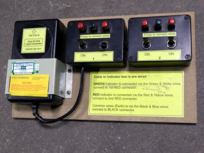 4 channel 24 Volt switched power supply controller for beacons/lamps