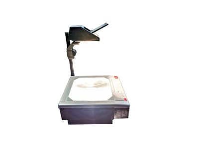 Grey 1980s-1990s overhead projector