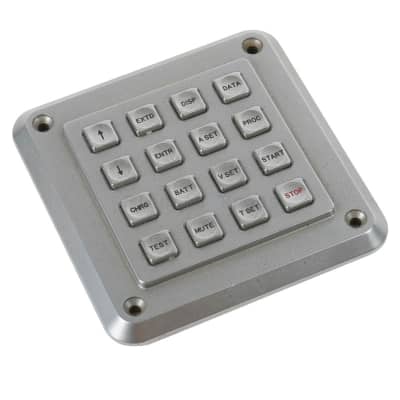 Silver Square Mountable vandal resistant security keypad