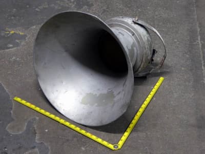 Large retro industrial horn type PA loudspeaker