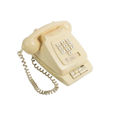 1970s-1980s  Cream GPO 756 Telephone With Keypad