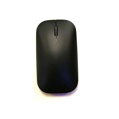 Plain black cordless mouse