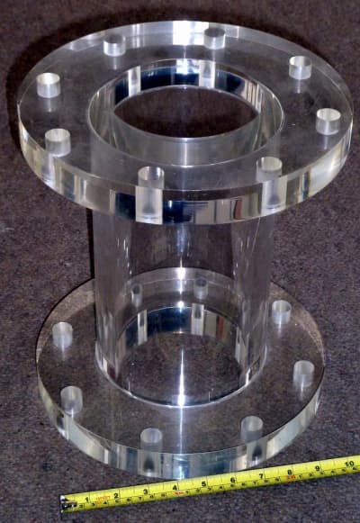 Shiny perspex laboratory prop