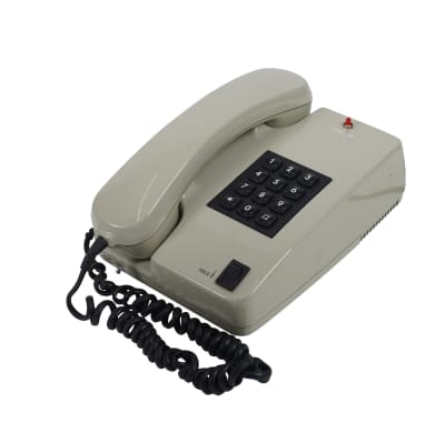 Beige Siemens Phone With Red LED