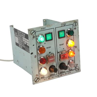 Non-practical navy control panel with coloured lamps