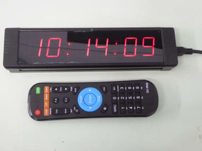 Practical small 2.5cms, 6 digit red LED count up/down presettable timer clock