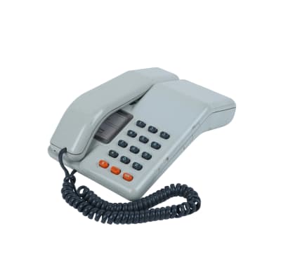 White 1980's BT Viscount telephone