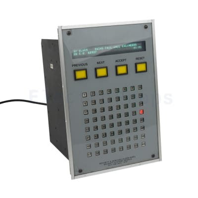 Pair of glass fronted alarm status panels